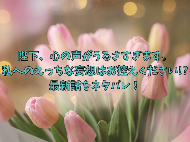 陛下、心の声がうるさすぎます。私へのえっちな妄想はお控えください!?の最新話ネタバレ！口コミと感想も紹介